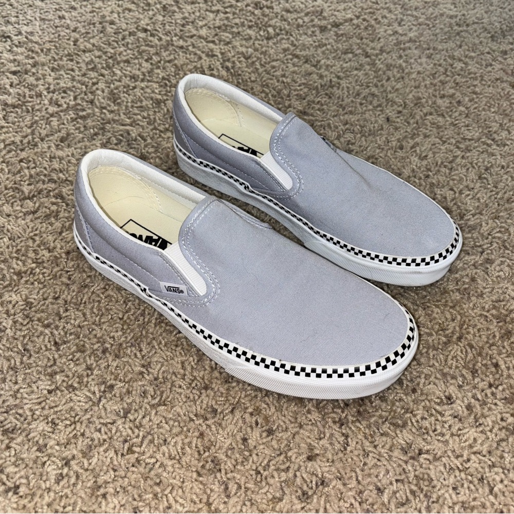 Vans Gray Slip-On Sneakers